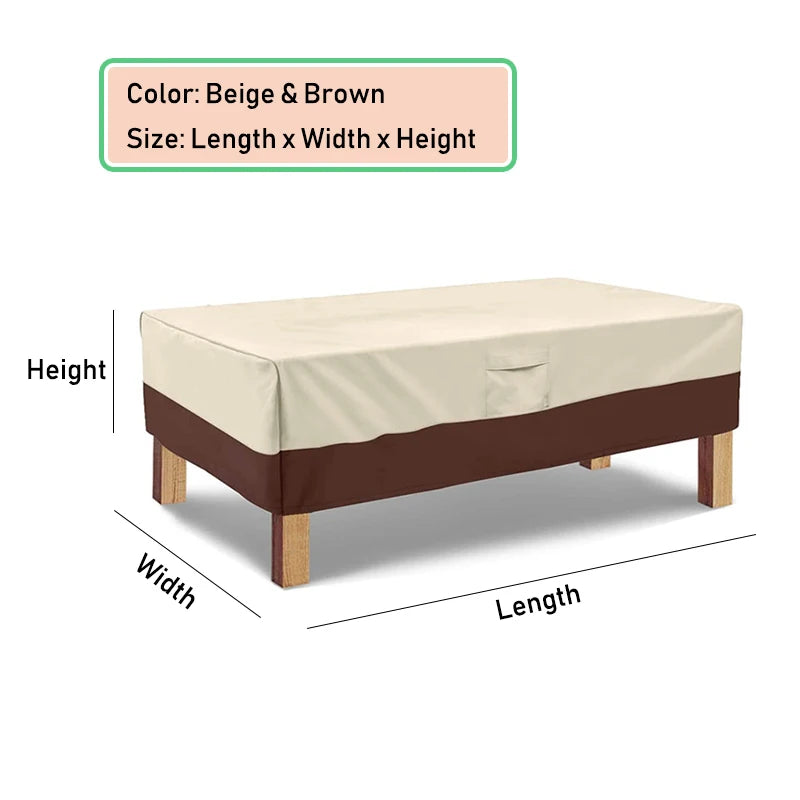 Heavy Duty Waterproof Outdoor Furniture Cover 420D Patio Garden Sofa Table Chair UV Rain Snow Protector