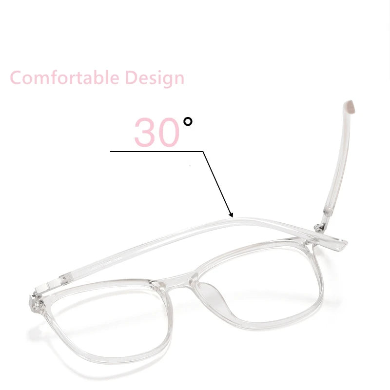 TR90 Retro Round Glasses Frame Transparent Glasses Frame Fashion Big Frame Myopia Glasses Decoration Plain Glasses Frame 6621