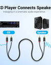 2 RCA to 2 RCA Cable Male to Male Audio Cable for Home Theater DVD Amplifier TV 1m 2m 3m 5m Cable RCA Gold-Plated Cabo