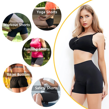 Women Safety Slip Shorts Under Skirt Anti Chafing Boxer High Waist Boy shorts Anti-emptied Panties