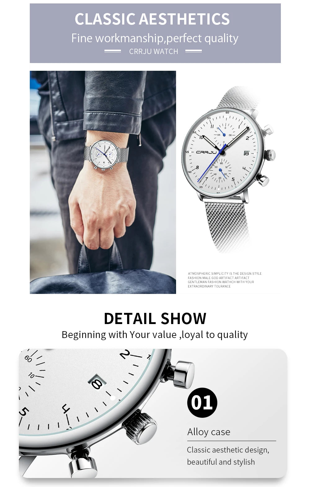 Mens Watch Top Luxury Brand Men Stainless Steel WristWatch Men's Military waterproof Date Quartz watches relogio masculino