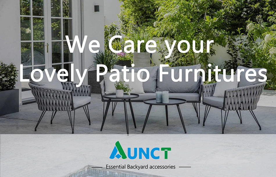 Outdoor Heavy Duty Lawn Patio Furniture Covers with Air Vent and Padded Handles Patio Outdoor Dining Table Cover Chairs Cover