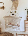 Baby Crib Hanging Cradle, Hanging Bassinet and Portable Swing for Baby Nursery Baby Hammock Cradle Swing Bed