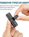 Professional Condenser Wireless Lavalier Lapel Recording Microphone for iPhone Android Camera PC Live Streaming Vlog
