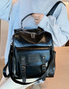 Backpack High Quality Youth PU Leather Backpacks School Shoulder Bag Bagpack