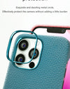 for Magsafe Case for iPhone 13 Pro Max 13 Mini 13Pro Natural Cowhide Lychee Leather Magnetic Luxury Metal Frame Phone Back Cover