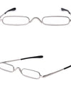 Square Reading Glasses For Men Women Spring Hinge Narrow Glasses With Case