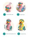 Duck Bubble Machine Toys for Kids Electric Soap Blower Light Music Automatic Maker