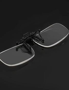 Magnifying Clip On Glass Rimless Lenses Reading Glasses Men Reading Sunglasses With Diopter Magnifier Lenses With Box