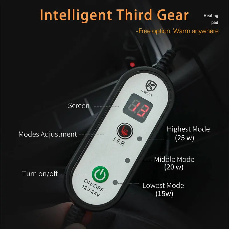 12V 24V Heated Car Seat Cover Universal Winter Electric Heating Cushion