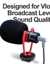 Camera Video Recording Mic Shotgun Interview Vlog Mic Universal for DSLR Android iPhone Smartphone GoPro