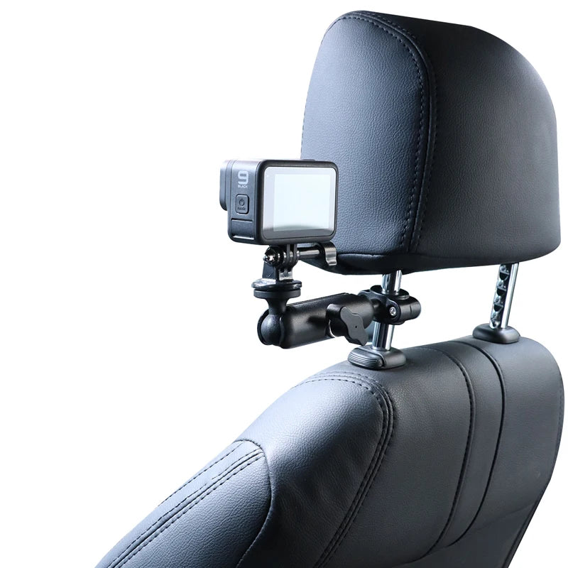 Metal Motorcycle Bicycle Camera Mount Handlebar Mirror Holder for Action Cameras and Smartphones