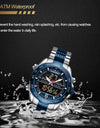 Digital Sport Watch For Men Steel Waterproof Chronograph Clock Fashion Luminous Quartz Wrist watches Man