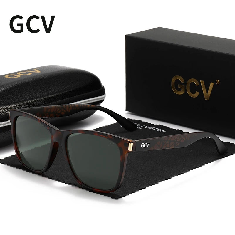 Ultralight TR90 Square Polarized UV400 Mirror Sports Sunglasses for Men Women