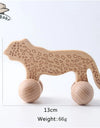 Wooden Child Block For Babies BPA Free Organic Beech Animal Shape Baby Toy Car Montessori Toys Brain Game Handmade Crafts Gifts