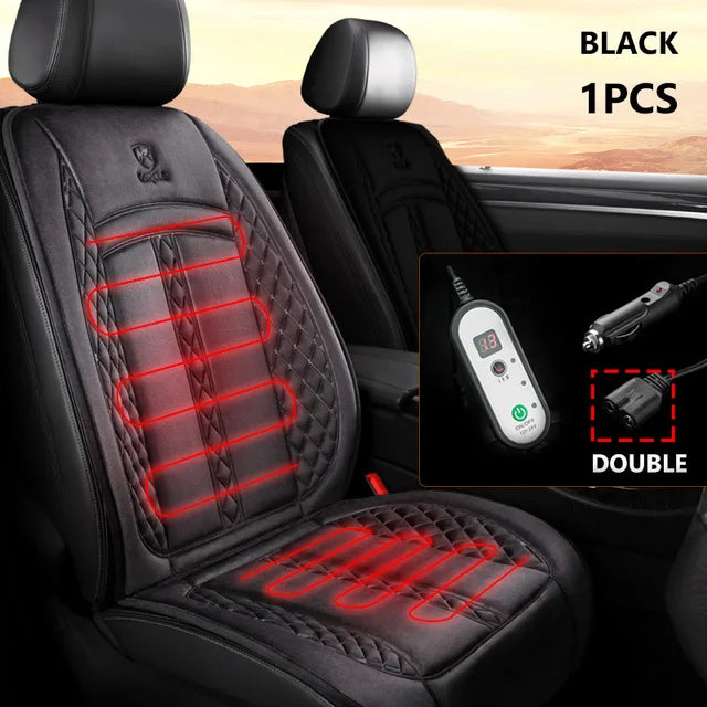 12V 24V Heated Car Seat Cover Universal Winter Electric Heating Cushion