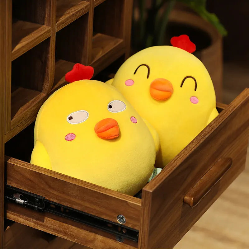 Cute Yellow Chicken Plush Stuffed Animal Soft Pillow
