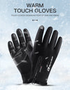 Outdoor Winter Riding Gloves Warm Touchscreen Wear Resistant Non-slip Zipper Cycling Motorcycle Gloves Men Hiking Working