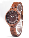 Fashion Wood Watch Magnetic Female Clock Quartz Wrist watches Ladies Roman Dial