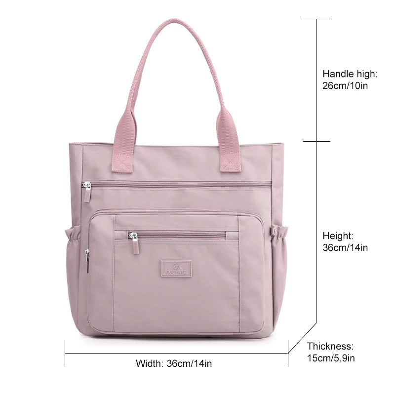 Handbag Nylon Lady Shoulder Bag Casual Large Capacity Messenger Bag  Tote Bag Shopping Bag