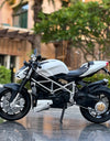 1/12 Streetfighter Alloy Sports Motorcycles Model Diecast Simulation Metal Racing Street Motorcycles Model Sound Light Gift