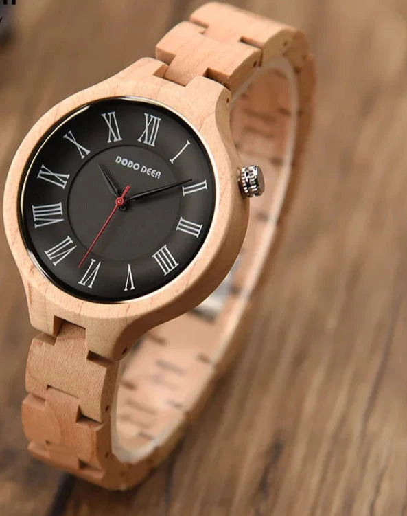 Hand Natural All Wood Watches with Japanese Movement Fashion Luxury Wood Watch