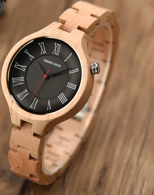 Hand Natural All Wood Watches with Japanese Movement Fashion Luxury Wood Watch