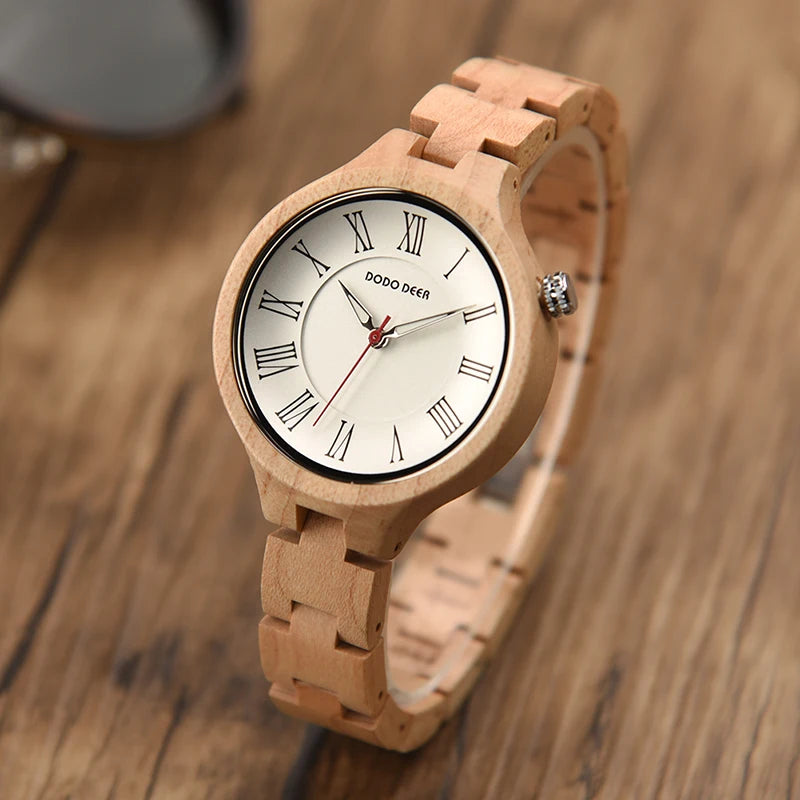 Hand Natural All Wood Watches with Japanese Movement Fashion Luxury Wood Watch