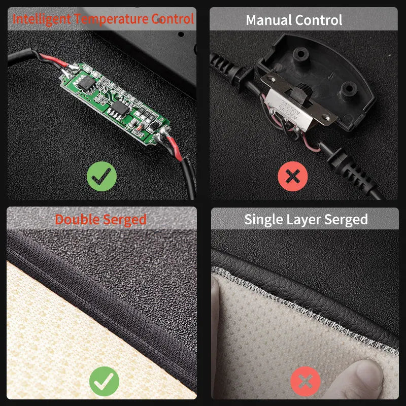 12V 24V Heated Car Seat Cover Universal Winter Electric Heating Cushion