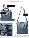 Leather Backpack Women Shoulder Bags Multi function Travel Backpack School Bags Bagpack