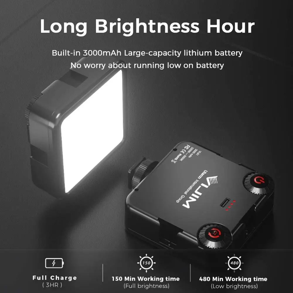 Mini LED Video Light On Camera Photo Studio Lighting Soft Diffuser Tiktok Youtube Livestream Vlog Light