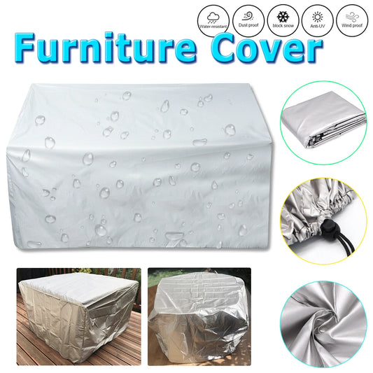 Outdoor Patio Furniture Cover Waterproof 210D Oxford Dustproof Rain Snow UV Protection Cover for Sofa Chair Table Set