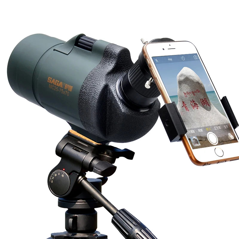 Professional Spotting Scope, Monocular Telescope,  Waterproof Telescope, Hunting Bird Watching Target, MC25-75x70 Zoom