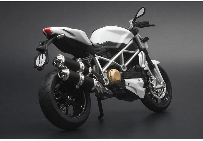 1/12 Streetfighter Alloy Sports Motorcycles Model Diecast Simulation Metal Racing Street Motorcycles Model Sound Light Gift