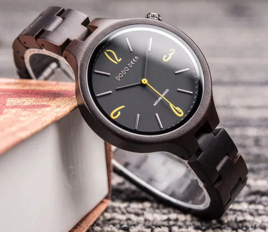 Wood Watches Casual Slim Wristwatch Unique Gift