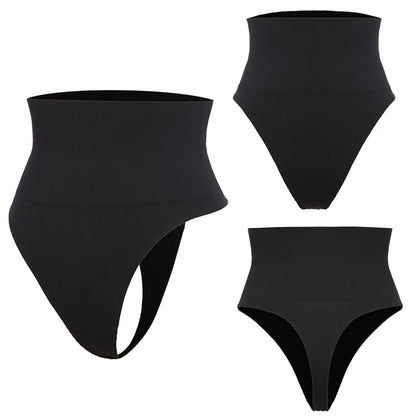 Women Thong Panty Shaper High Waist Tummy Control Panties Slimming Underwear Waist Trainer Shaping Briefs Butt Lifter Shapewear