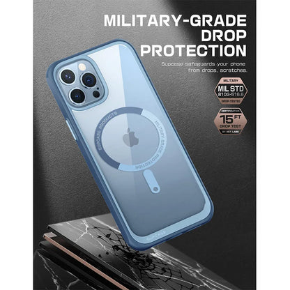 For iPhone 13 Pro Case 6.1 inch (2021) UB Mag Series Premium Hybrid Protective Clear Case Compatible with MagSafe