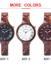 Wooden Watch in Japanese Quartz Wristwatches Red Sandalwood