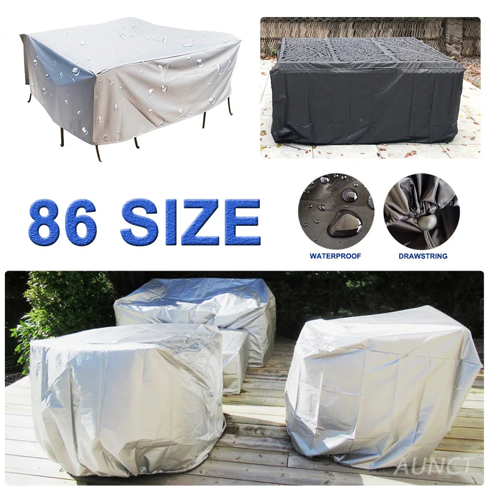 Waterproof Patio Furniture Set Cover Outdoor Garden Sofa Table Chair Rain Snow Dust Protector
