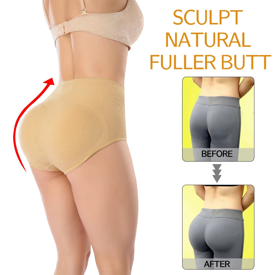 Women Body Shaper Buttocks Padded Panty Butt Lifter Hip Enhancer Underwear Tummy Control Panties Booty Pads Briefs Shapewear