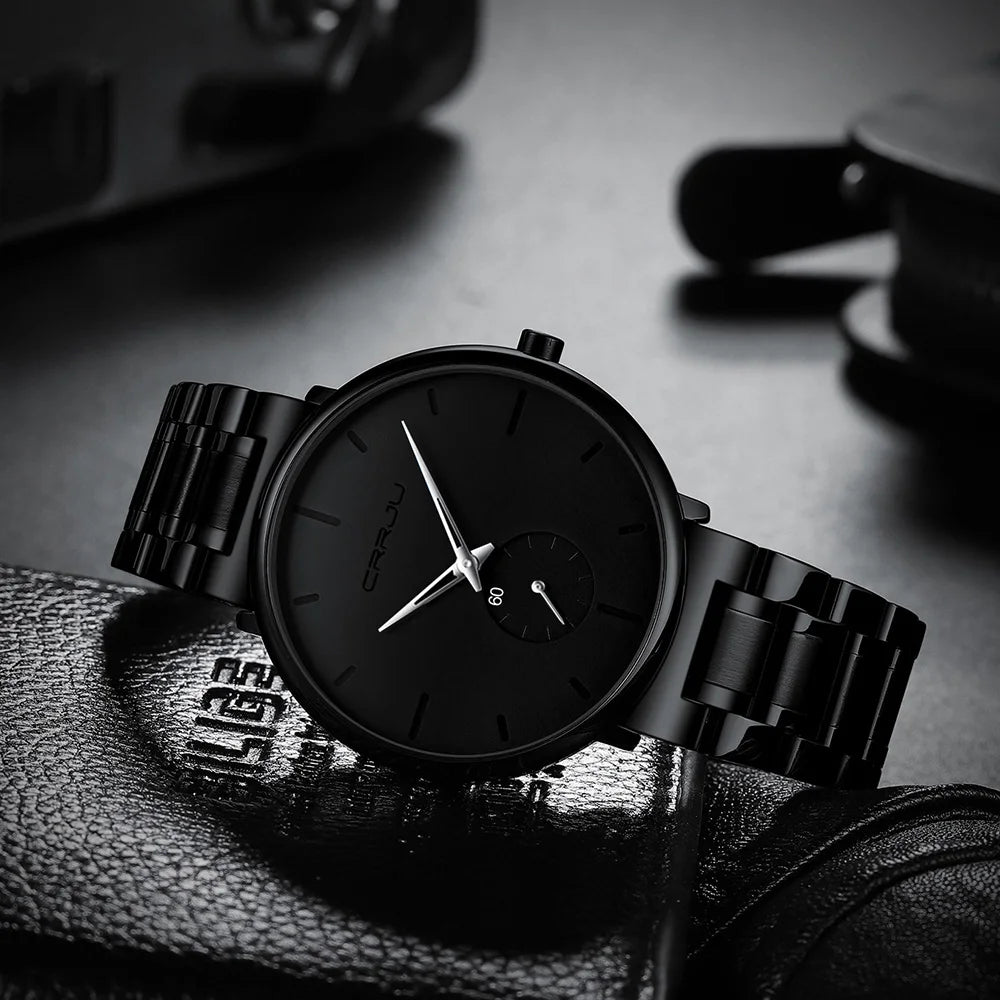 Watches Stainless Steel Men's Wrist Watch Casual Luxury Waterproof Sport Watch for Men Quartz Watch Relogio Masculino