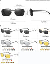Photochromic Polarized Foldable Sunglasses for Men
