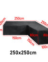 15 sizes Corner Outdoor Sofa Cover Garden Rattan Corner Furniture Cover V Shape L ShapeWaterproof Sofa Protect Set Dust Covers