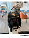 Backpack High Quality Youth PU Leather Backpacks School Shoulder Bag Bagpack