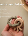 1Pcs Baby Silicone Teether Ring BPA Free Rattles Bracelet Food Grade Newborn Baby Accessories Cartoon Silicone Teething Toys