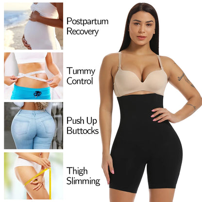 Women Body Shaper Tummy Control Shorts Slimming Underwear High Waist Shaping Panties Thigh Slimmer Safety Short Pants Shapewear