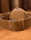Bamboo Couple Watch Quartz Handmade Leather Ladies Wrist watches Lover's Customized Engrave Logo