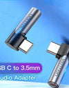 Type C to 3.5 Jack Female Earphone Aux Connecter USB Type C to Jack 3.5 mm Adapter for Xiaomi Honor Huawei P40 mate 30