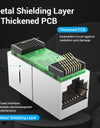 RJ45 Connector Cat7/6/5e Ethernet Adapter Female to Female 8P8C Patch Network Extender Extension Wire for Ethernet Cable