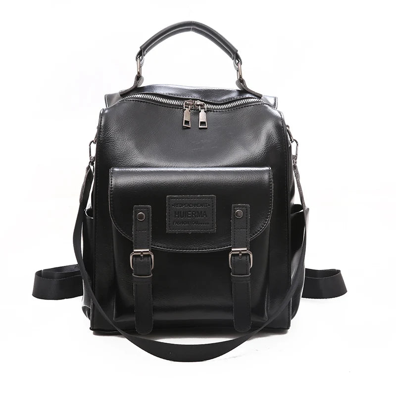 Backpack High Quality Youth PU Leather Backpacks School Shoulder Bag Bagpack